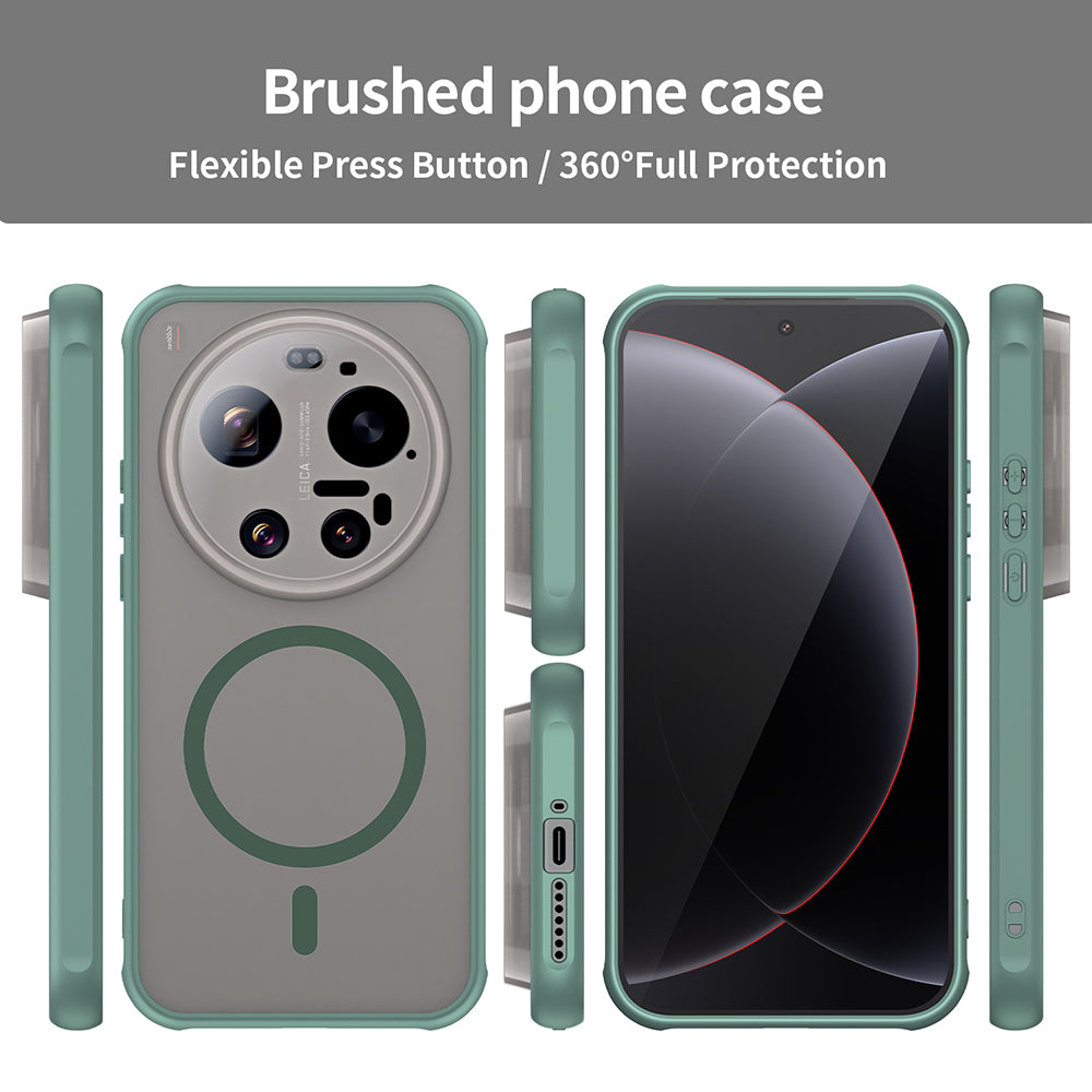 Husa MagSafe pentru Xiaomi 17 Ultra, Techsuit, HaloFrost II, Verde