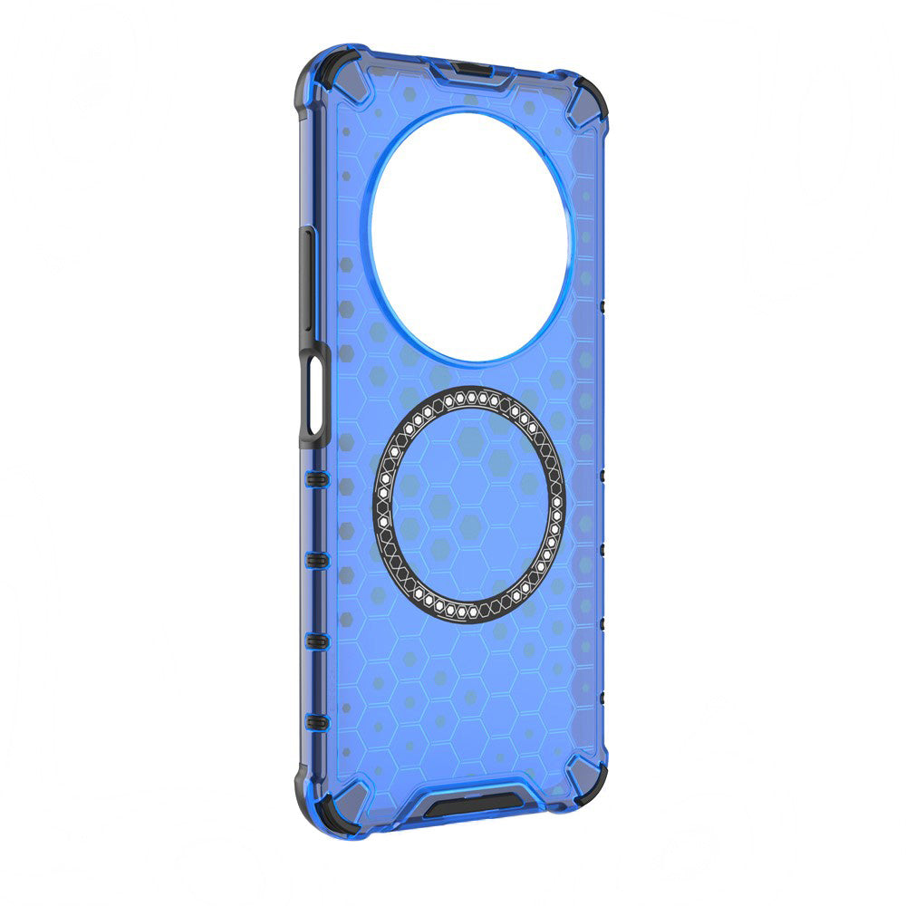 Husa MagSafe pentru Xiaomi Poco C75 / Redmi 14C, Techsuit, HoneyComb Shield, Albastra
