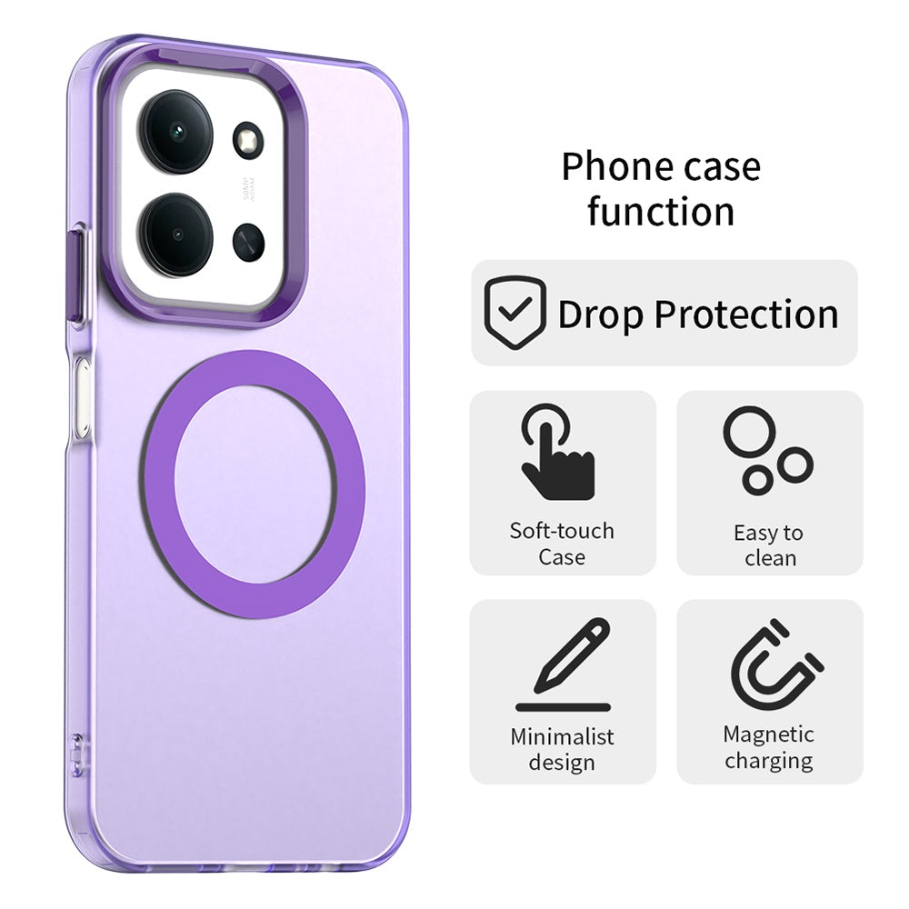 Husa MagSafe pentru Xiaomi Poco C85 4G / Redmi 15C 5G / 15C 4G, Techsuit, CandyCase, Mov