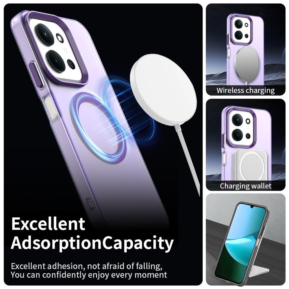 Husa MagSafe pentru Xiaomi Poco C85 4G / Redmi 15C 5G / 15C 4G, Techsuit, CandyCase, Mov