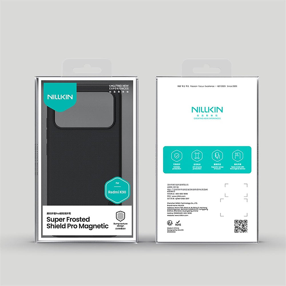 Husa MagSafe pentru Xiaomi Poco F8 Pro, Nillkin, Super Shield Pro, Neagra Satinata