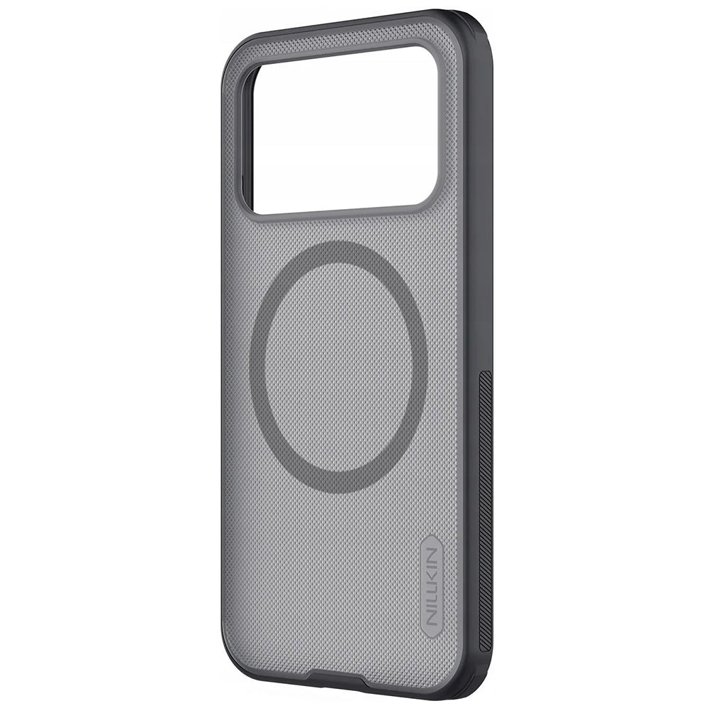 Husa MagSafe pentru Xiaomi Poco F8 Pro, Nillkin, Super Shield Pro, Neagra Transparenta Satinata