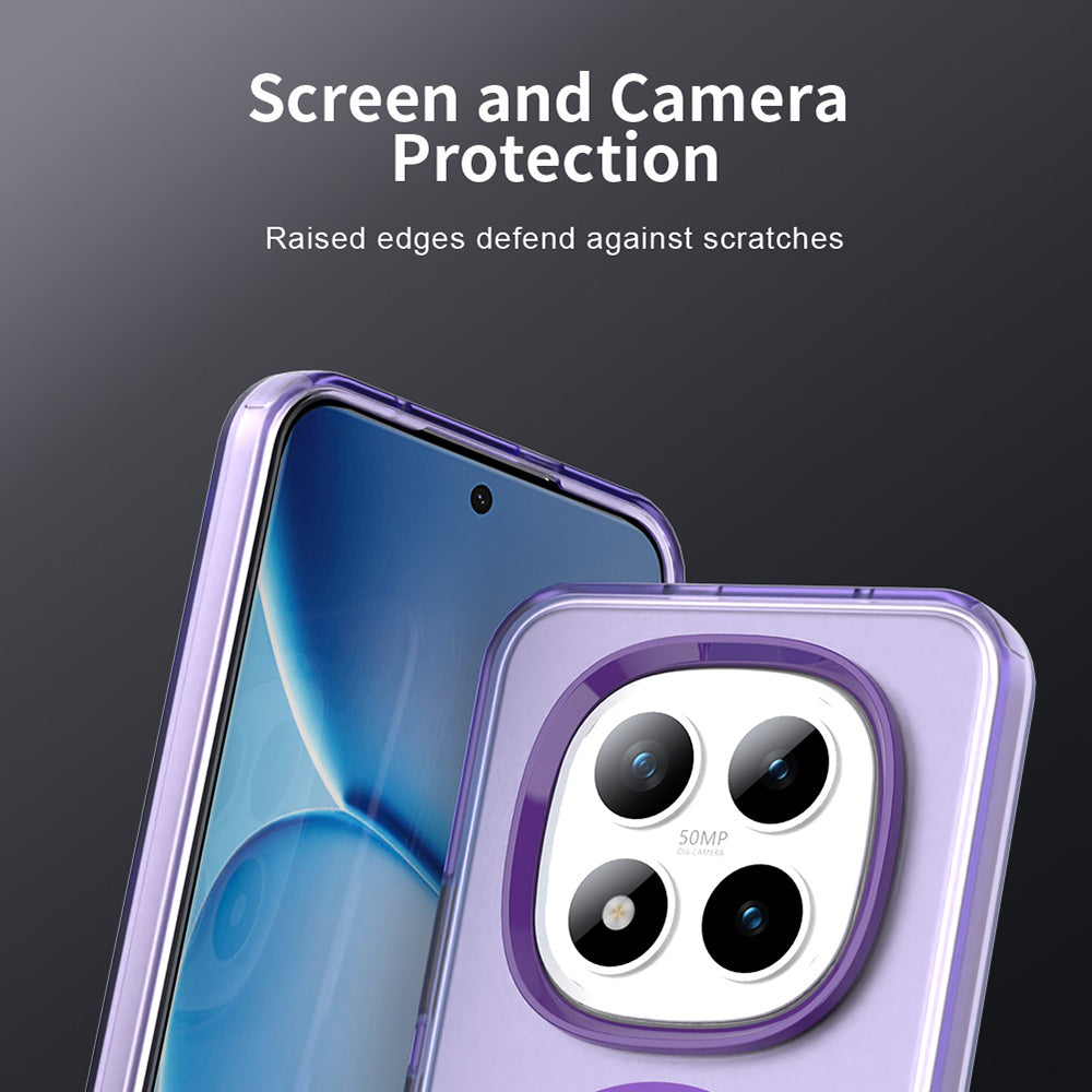 Husa MagSafe pentru Xiaomi Poco M8 Pro / Redmi Note 15 Pro+ 5G, Techsuit, CandyCase, Mov