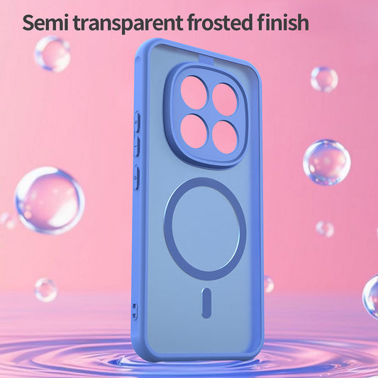 Husa MagSafe pentru Xiaomi Poco M8 Pro / Redmi Note 15 Pro+ 5G, Techsuit, HaloFrost II, Albastra