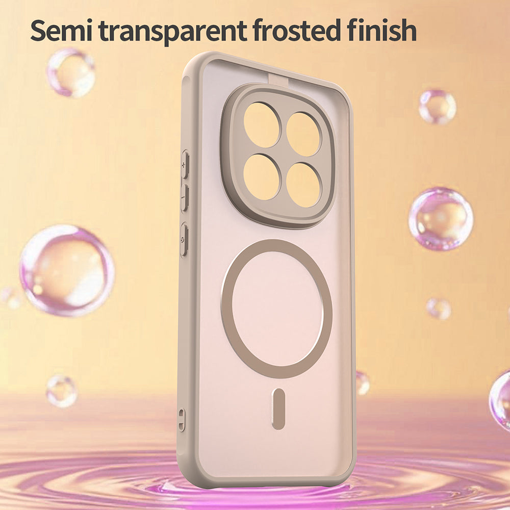 Husa MagSafe pentru Xiaomi Poco M8 Pro / Redmi Note 15 Pro+ 5G, Techsuit, HaloFrost II, Aurie