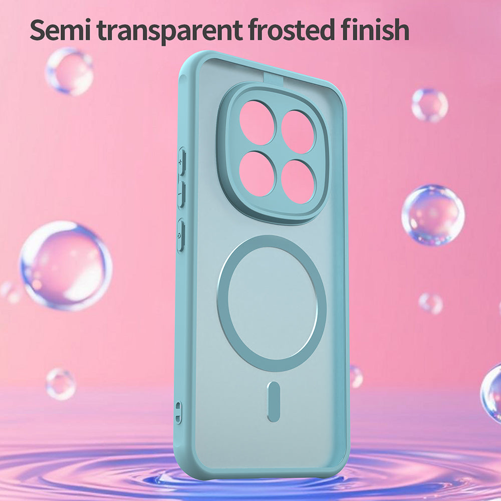 Husa MagSafe pentru Xiaomi Poco M8 Pro / Redmi Note 15 Pro+ 5G, Techsuit, HaloFrost II, Verde Deschis