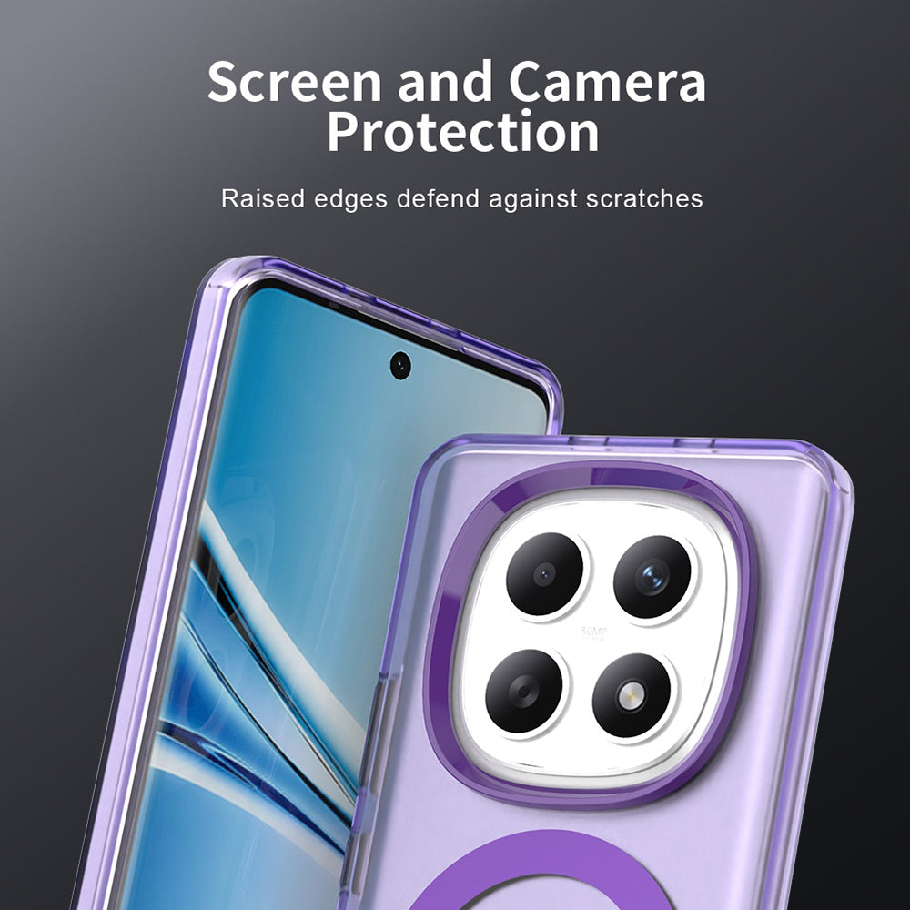 Husa MagSafe pentru Xiaomi Poco M8 / Redmi Note 15 5G / Note 15 4G, Techsuit, CandyCase, Mov