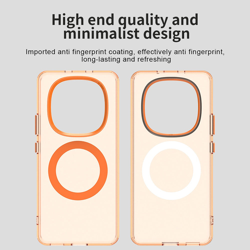 Husa MagSafe pentru Xiaomi Poco M8 / Redmi Note 15 5G / Note 15 4G, Techsuit, CandyCase, Portocalie