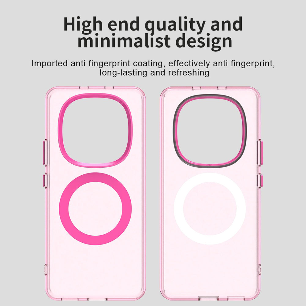 Husa MagSafe pentru Xiaomi Poco M8 / Redmi Note 15 5G / Note 15 4G, Techsuit, CandyCase, Roz
