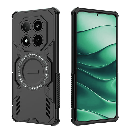 Husa MagSafe pentru Xiaomi Poco X7 / Redmi Note 14 Pro 5G, Techsuit, ArmorMag, Neagra