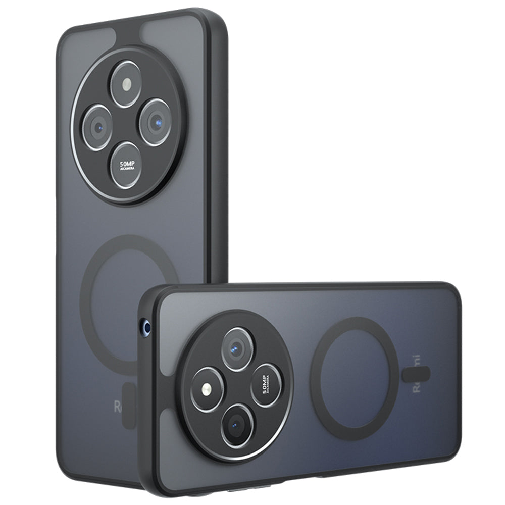 Husa MagSafe pentru Xiaomi Redmi 14C, Techsuit, PureFrost, Neagra
