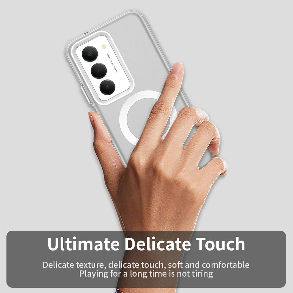 Husa MagSafe pentru Xiaomi Redmi 15 5G / 15 4G, Techsuit, CandyCase, Alba