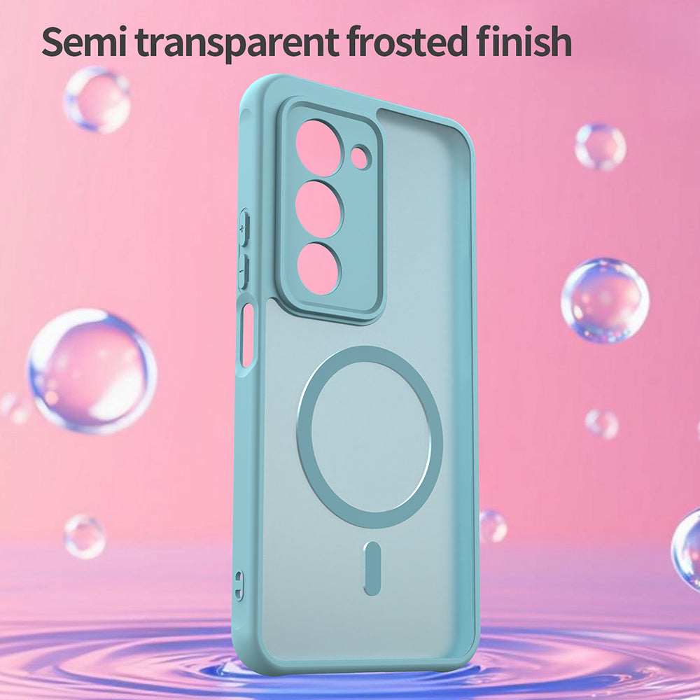 Husa MagSafe pentru Xiaomi Redmi 15 5G / 15 4G, Techsuit, HaloFrost II, Verde Deschis