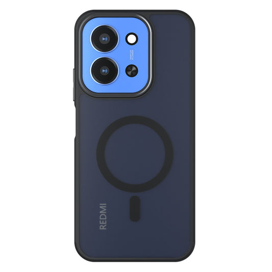 Husa MagSafe pentru Xiaomi Redmi 15C 5G / 15C 4G, Techsuit, PureFrost, Neagra Satinata