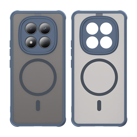 Husa MagSafe pentru Xiaomi Redmi Note 15 Pro 4G, Techsuit, HaloFrost II, Bleumarin