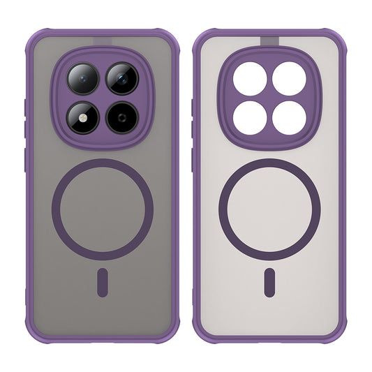 Husa MagSafe pentru Xiaomi Redmi Note 15 Pro 5G, Techsuit, HaloFrost II, Mov