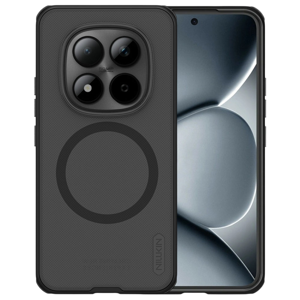 Husa MagSafe pentru Xiaomi Redmi Note 15 Pro+ 5G, Nillkin, Super Shield Pro, Neagra Transparenta Satinata