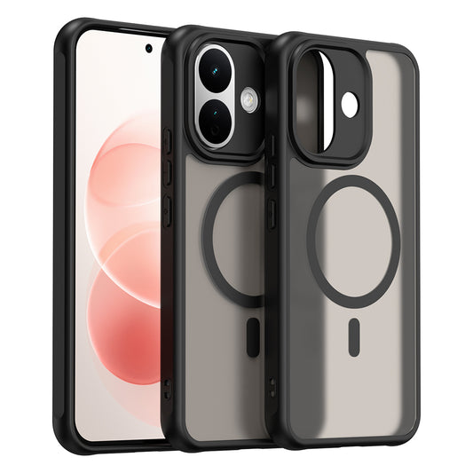 Husa MagSafe pentru Xiaomi Redmi Note 17 Pro, Techsuit, HaloFrost II, Neagra