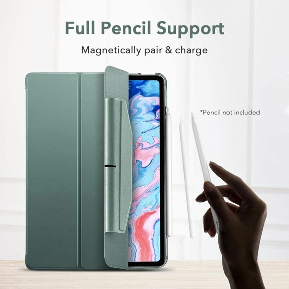 Husa pentru Apple iPad Air 11 (2026) / iPad Air 11 (2025) / Air 11 (2024) / Air (2022) / Air (2020), ESR, Ascend Trifold, Verde Satinata