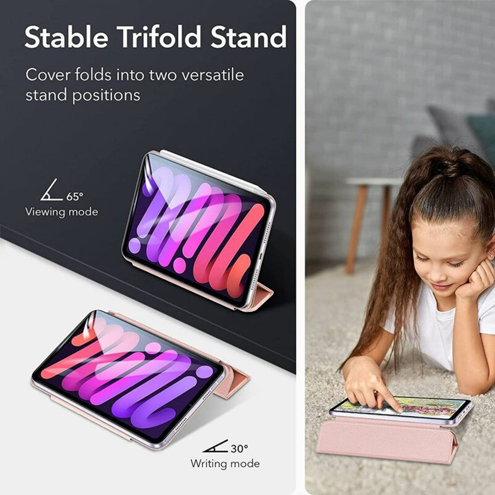 Husa pentru Apple iPad mini (2024) / mini (2021), ESR, Rebound, Roz Aurie