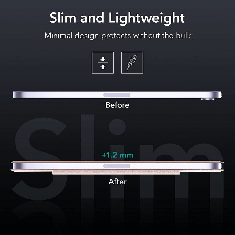 Husa pentru Apple iPad mini (2024) / mini (2021), ESR, Rebound, Roz Aurie