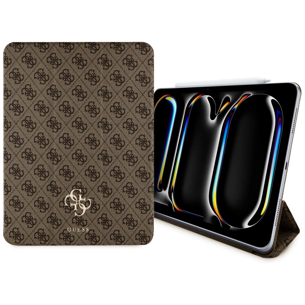 Husa pentru Apple iPad Pro 13 (2024), Guess, 4G Big Logo, Maro