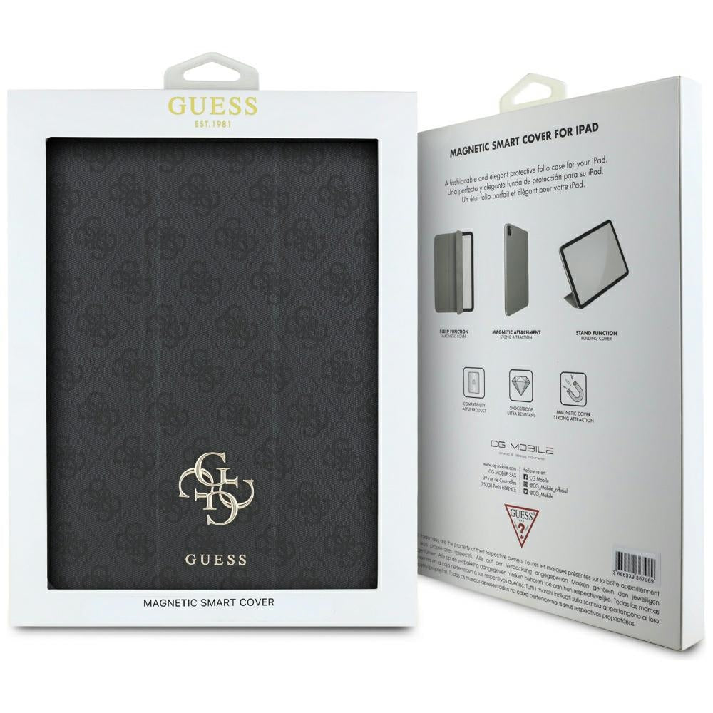 Husa pentru Apple iPad Pro 13 (2024), Guess, 4G Big Logo, Neagra