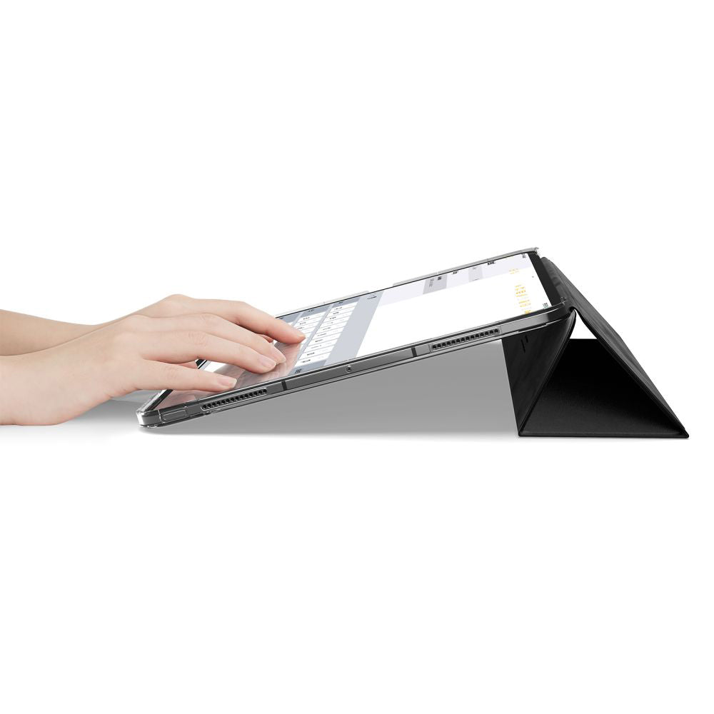 Husa pentru Apple iPad Pro 13 (2024), Spigen, Liquid Air Folio, Neagra ACS09439