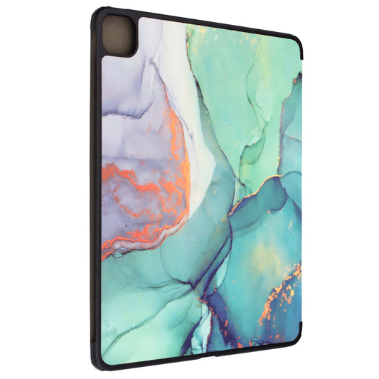 Husa pentru Apple iPad Pro 13 (2024), Techsuit, FoldPro Green Time, Multicolor