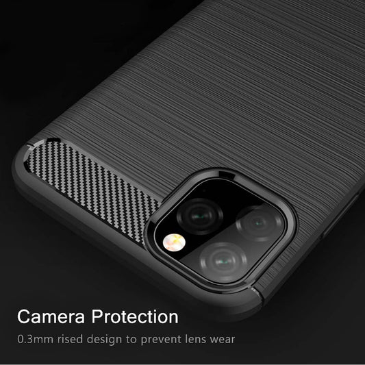 Husa pentru Apple iPhone 11, Techsuit, Carbon, Neagra