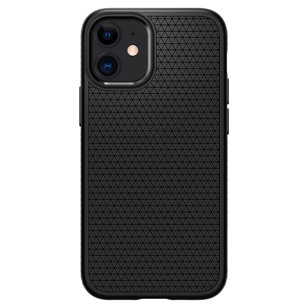 Husa pentru Apple iPhone 12 / 12 Pro, Spigen, Liquid Air, Neagra ACS01701