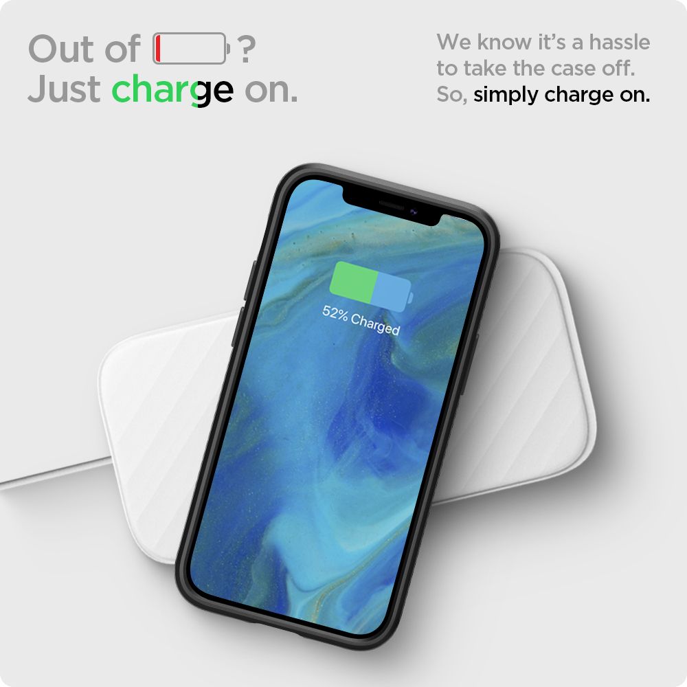 Husa pentru Apple iPhone 12 / 12 Pro, Spigen, Liquid Air, Neagra ACS01701