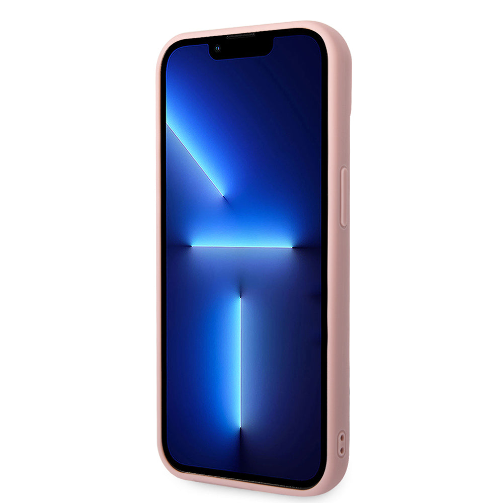 Husa pentru Apple iPhone 14 Plus, Karl Lagerfeld, 3D Monogram, Roz