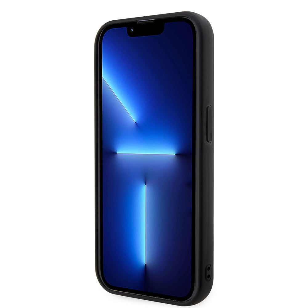 Husa pentru Apple iPhone 14 Pro, Karl Lagerfeld, 3D Rubber Choupette, Neagra