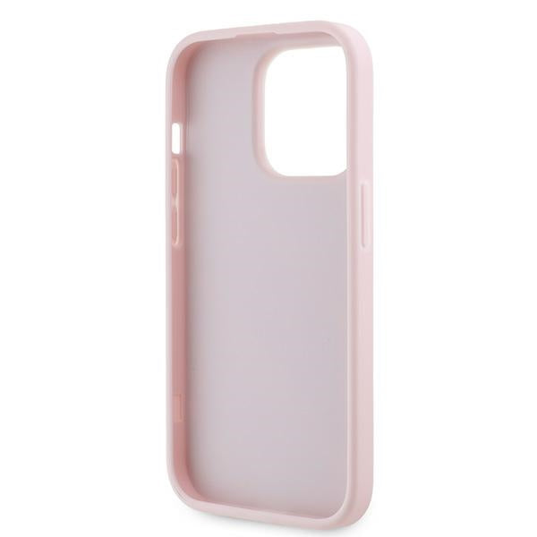 Husa pentru Apple iPhone 14 Pro Max, Karl Lagerfeld, Diagonal Quilted Script, Roz