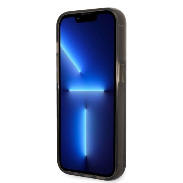 Husa pentru Apple iPhone 14 Pro Max, Karl Lagerfeld, Glitter Choupette's Head, Neagra