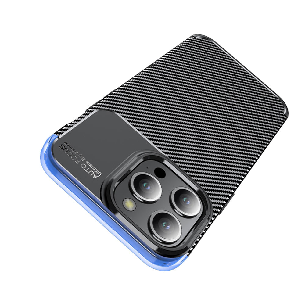 Husa pentru Apple iPhone 14 Pro, Techsuit, CarbonFiber, Neagra