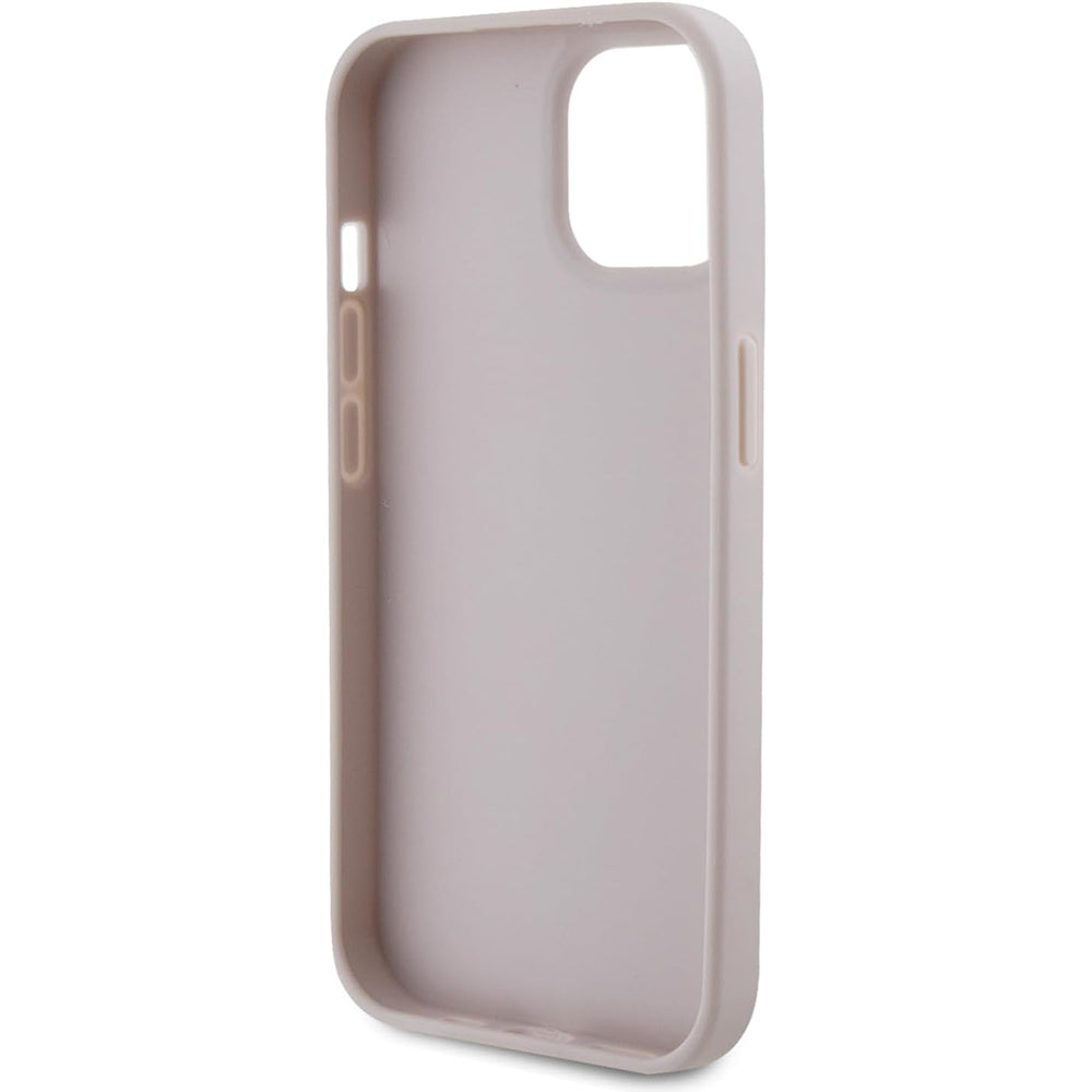 Husa pentru Apple iPhone 15, Guess, 4G Triangle Strass, Roz