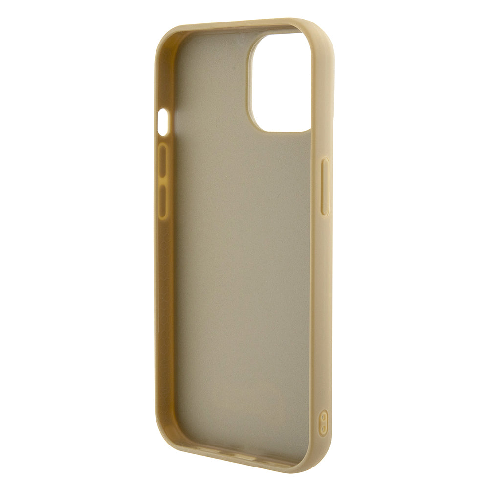 Husa pentru Apple iPhone 15, Guess, Disco Metal Script, Aurie