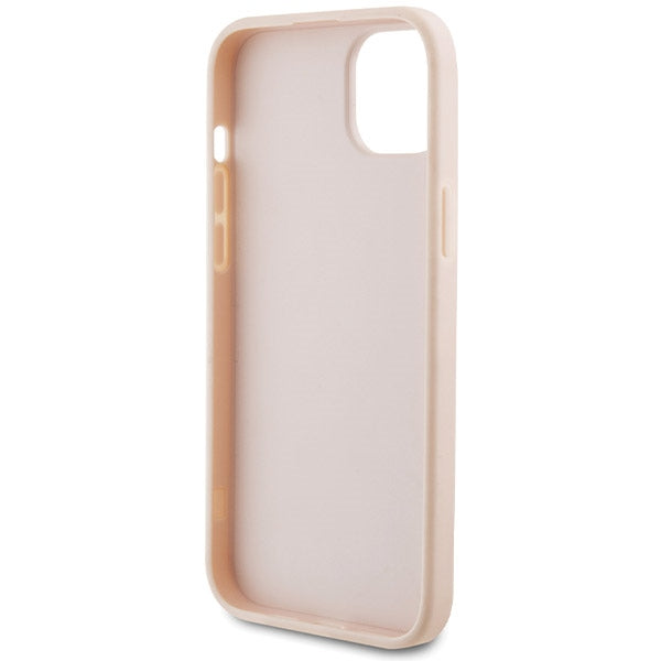 Husa pentru Apple iPhone 15, Karl Lagerfeld, Diagonal Quilted K Pattern, Roz