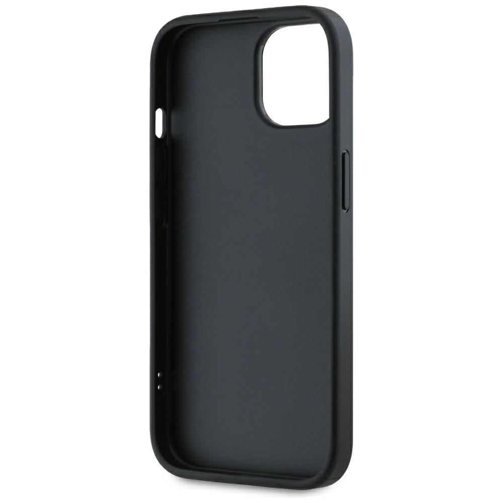 Husa pentru Apple iPhone 15, Karl Lagerfeld, Saffiano Athleisure Stripes with Strap, Rosie
