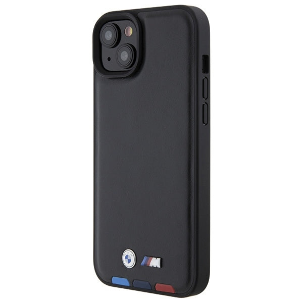 Husa pentru Apple iPhone 15 Plus, BMW, Stamp Tricolor, Neagra