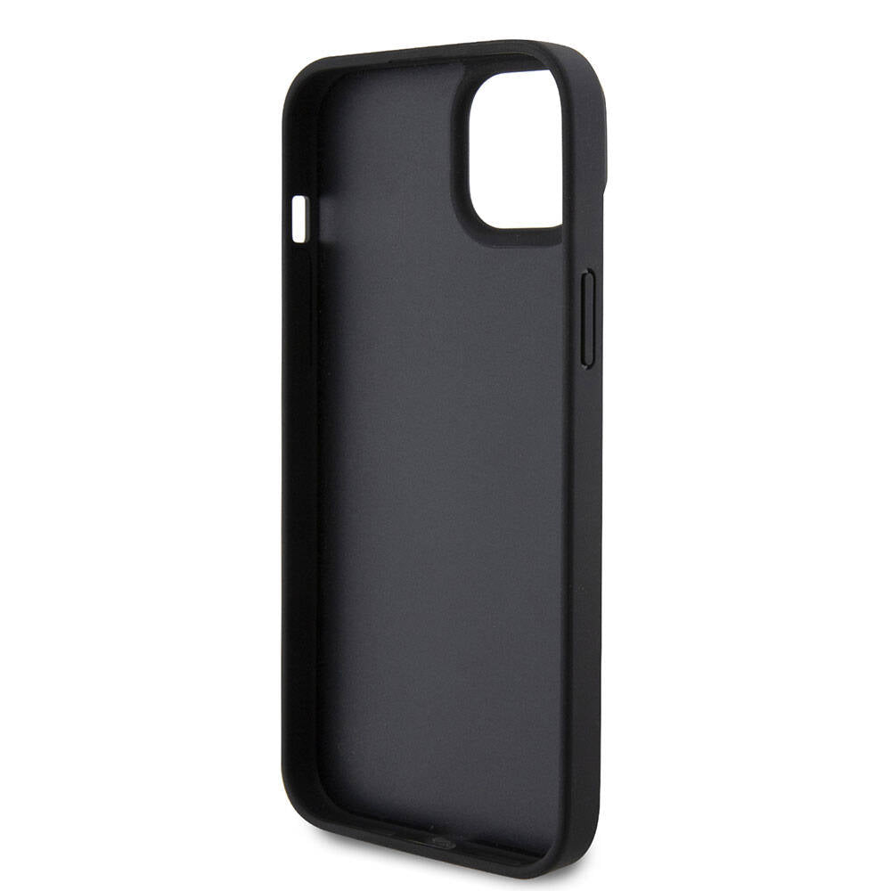 Husa pentru Apple iPhone 15 Plus, Guess, Crossbody 4G Metal Logo, Neagra