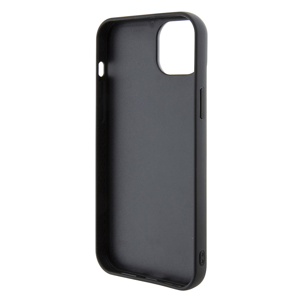Husa pentru Apple iPhone 15 Plus, Karl Lagerfeld, 3D Rubber Multi Logo, Neagra