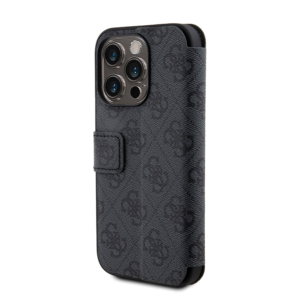 Husa pentru Apple iPhone 15 Pro, Guess, 4G Book, Gri