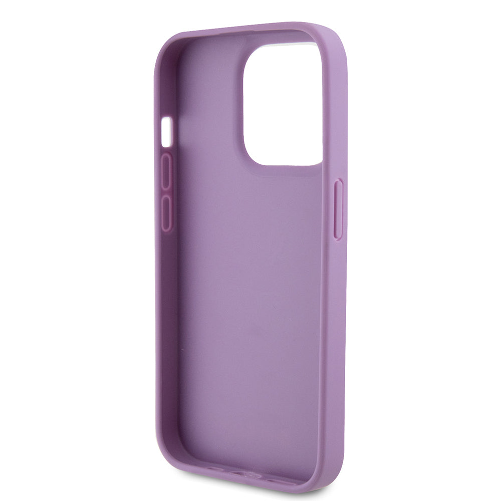 Husa pentru Apple iPhone 15 Pro, Guess, 4G Stamped, Mov Deschis