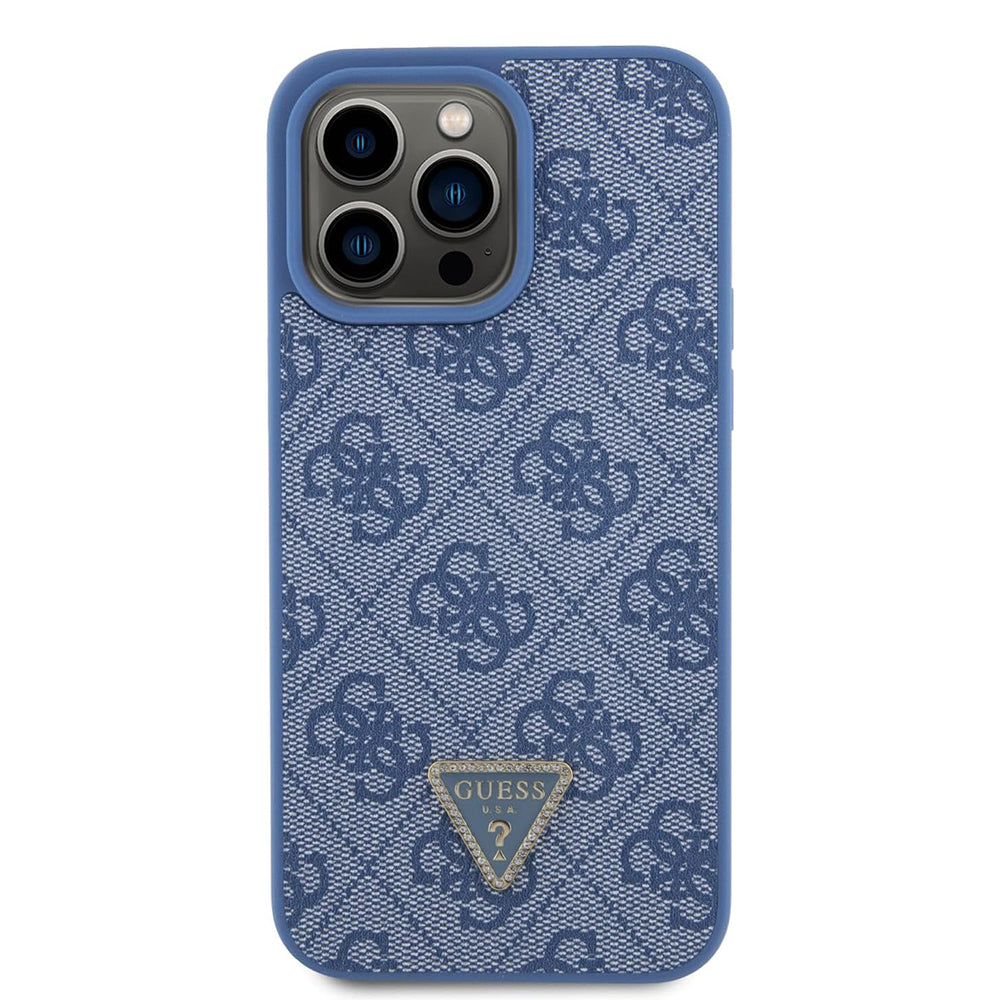 Husa pentru Apple iPhone 15 Pro, Guess, Crossbody 4G Metal Logo, Albastra
