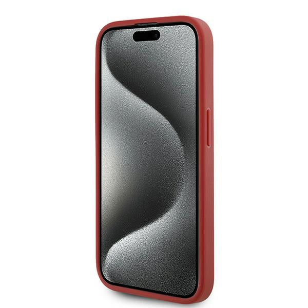 Husa pentru Apple iPhone 15 Pro, Karl Lagerfeld, Diagonal Quilted Script, Rosie