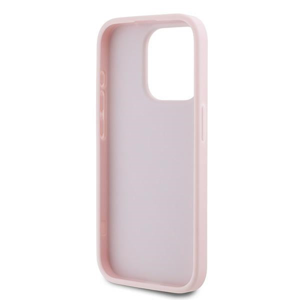 Husa pentru Apple iPhone 15 Pro, Karl Lagerfeld, Diagonal Quilted Script, Roz