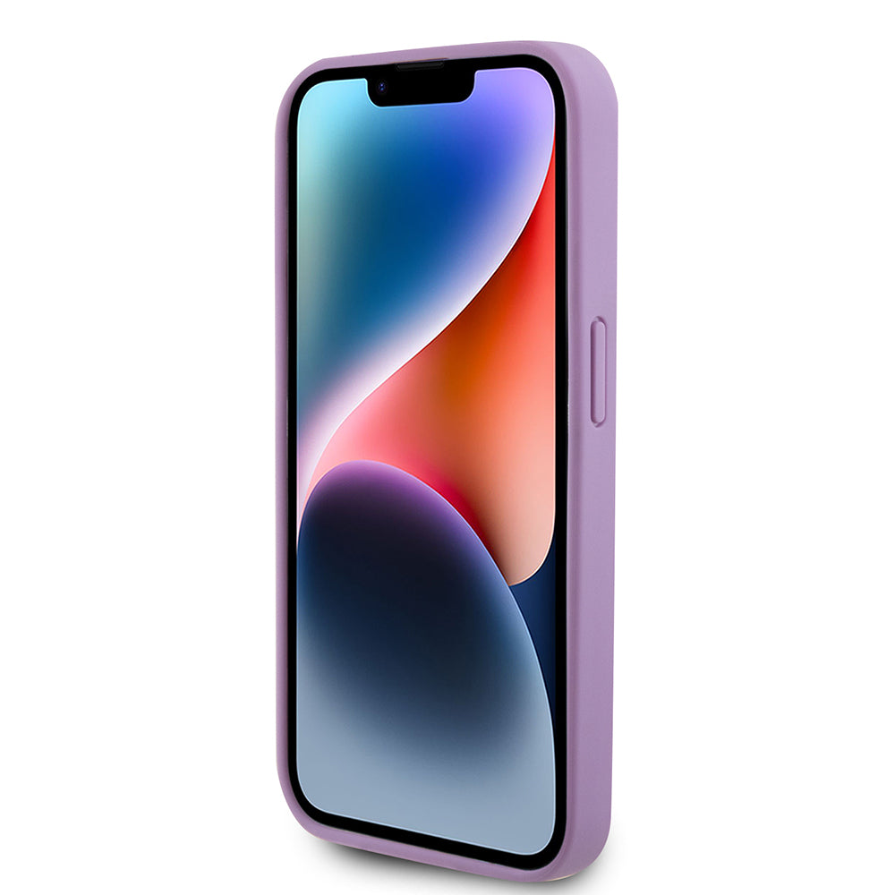 Husa pentru Apple iPhone 15 Pro Max, Guess, 4G Stamped, Mov Deschis